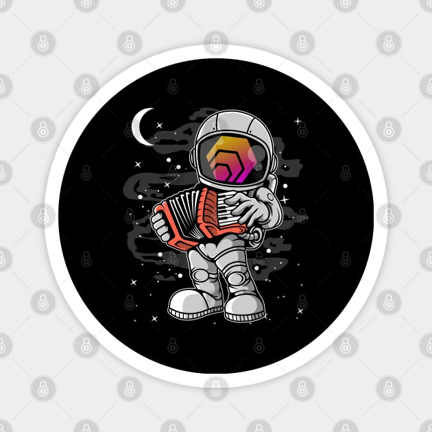 Astronaut Accordion HEX Coin To The Moon HEX Crypto Token Cryptocurrency Blockchain Wallet Birthday Gift For Men Women Kids Magnet by Thingking About